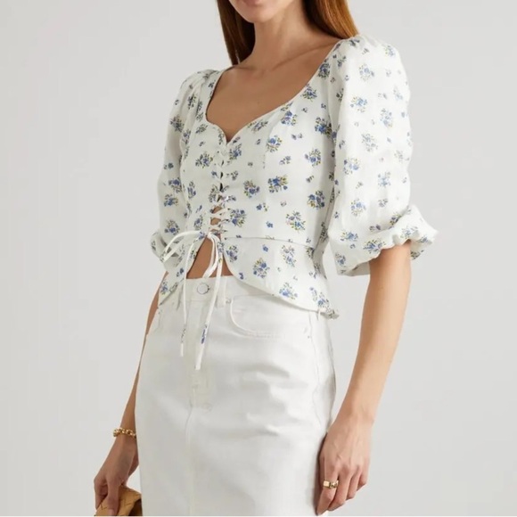 Reformation Floral Barrett Top - Picture 8 of 11